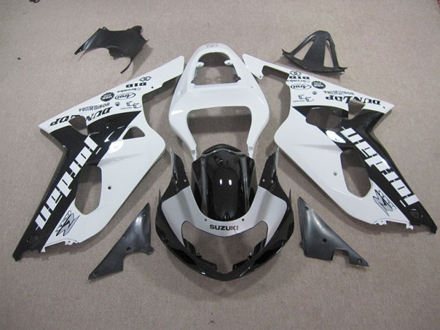Carenado Moto GSXR 600 K1 K2 K3 2001-2003 - Blanco Negro Carenado Moto GSXR 600 K1 K2 K3 2001-2003 - Blanco Negro