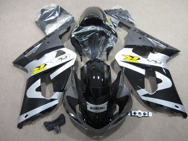 Carenado Moto GSXR 600 K1 K2 K3 2001-2003 - Negro Blanco Carenado Moto GSXR 600 K1 K2 K3 2001-2003 - Negro Blanco
