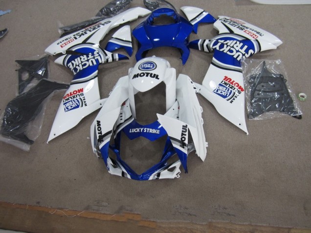 Carenado Moto GSXR 600 K11 2011-2021 - Azul Blanco Lucky Strike Motul Carenado Moto GSXR 600 K11 2011-2021 - Azul Blanco Lucky Strike Motul