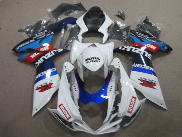 Carenado Moto GSXR 600 K11 2011-2021 - Blanco Azul Motul Carenado Moto GSXR 600 K11 2011-2021 - Blanco Azul Motul
