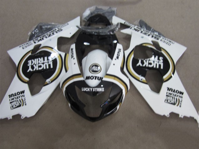 Carenado Moto GSXR 600 K4 2004-2005 - Negro Blanco Lucky Strike Motul Carenado Moto GSXR 600 K4 2004-2005 - Negro Blanco Lucky Strike Motul