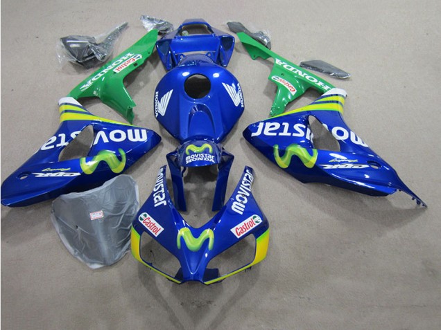Carenado Moto GSXR 600 K6 2006-2007 - Azul Movistar Castrol Carenado Moto GSXR 600 K6 2006-2007 - Azul Movistar Castrol