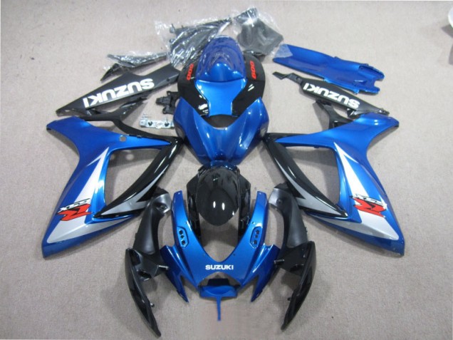 Carenado Moto GSXR 600 K6 2006-2007 - Azul Negro Blanco Carenado Moto GSXR 600 K6 2006-2007 - Azul Negro Blanco