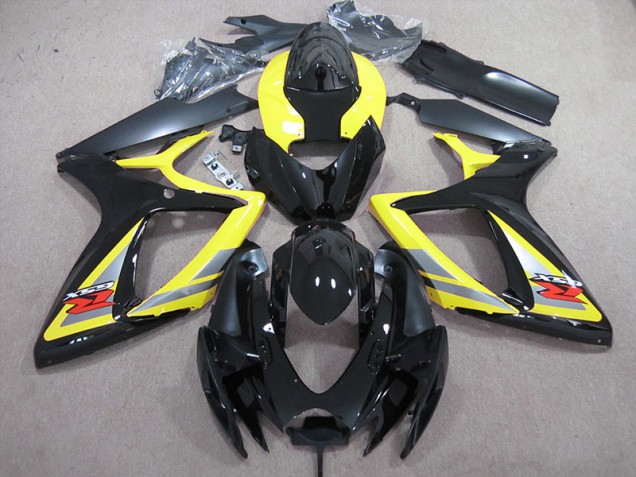 Carenado Moto GSXR 600 K6 2006-2007 - Negro Amarillo Carenado Moto GSXR 600 K6 2006-2007 - Negro Amarillo