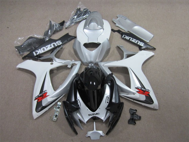 Carenado Moto GSXR 600 K6 2006-2007 - Negro Blanco Carenado Moto GSXR 600 K6 2006-2007 - Negro Blanco
