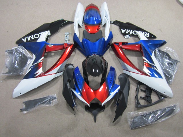 Carenado Moto GSXR 600 K8 2008-2010 - Azul Rojo Blanco Carenado Moto GSXR 600 K8 2008-2010 - Azul Rojo Blanco
