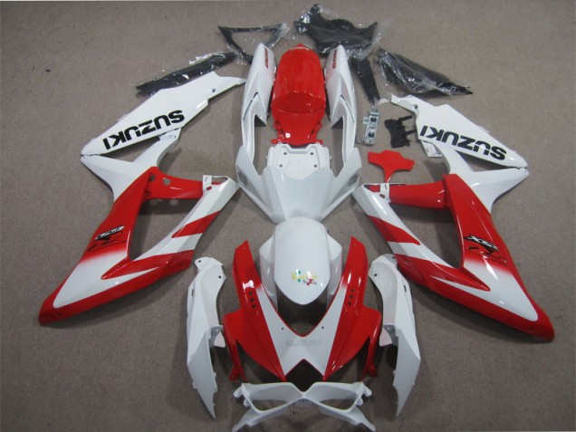 Carenado Moto GSXR 600 K8 2008-2010 - Blanco Rojo