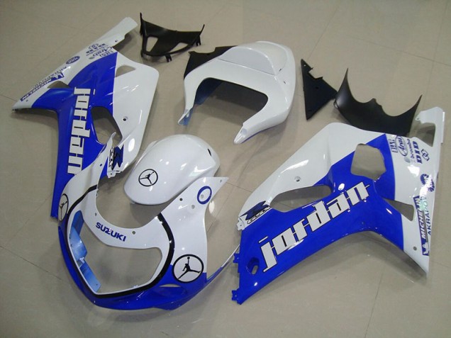 Carenado Moto GSXR 750 K1 K2 K3 2001-2003 - Azul Blanco Jordan Carenado Moto GSXR 750 K1 K2 K3 2001-2003 - Azul Blanco Jordan