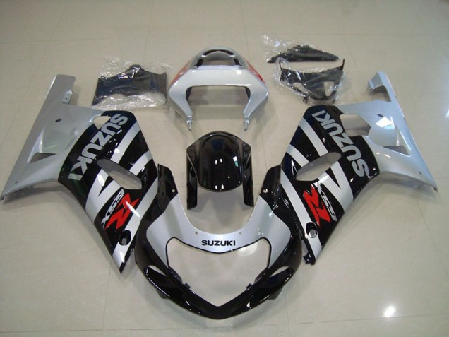 Carenado Moto GSXR 750 K1 K2 K3 2001-2003 - Negro Plata Carenado Moto GSXR 750 K1 K2 K3 2001-2003 - Negro Plata