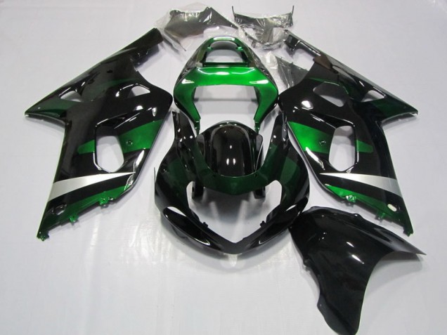 Carenado Moto GSXR 750 K1 K2 K3 2001-2003 - Negro Verde Carenado Moto GSXR 750 K1 K2 K3 2001-2003 - Negro Verde