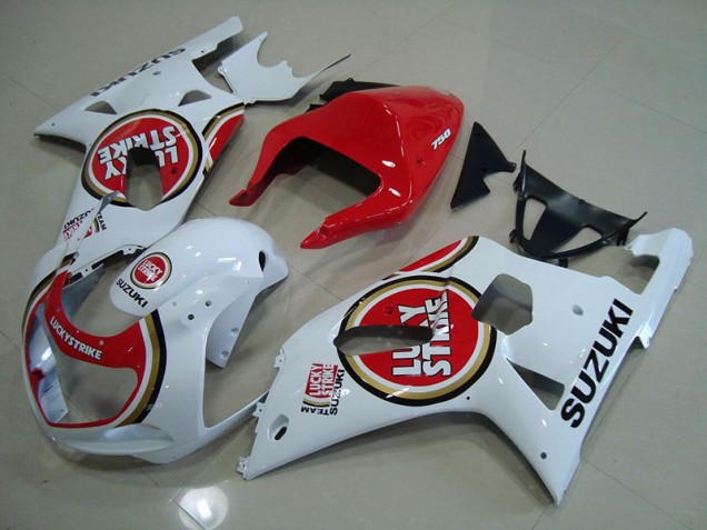 Carenado Moto GSXR 750 K1 K2 K3 2001-2003 - Rojo Blanco Lucky Strike