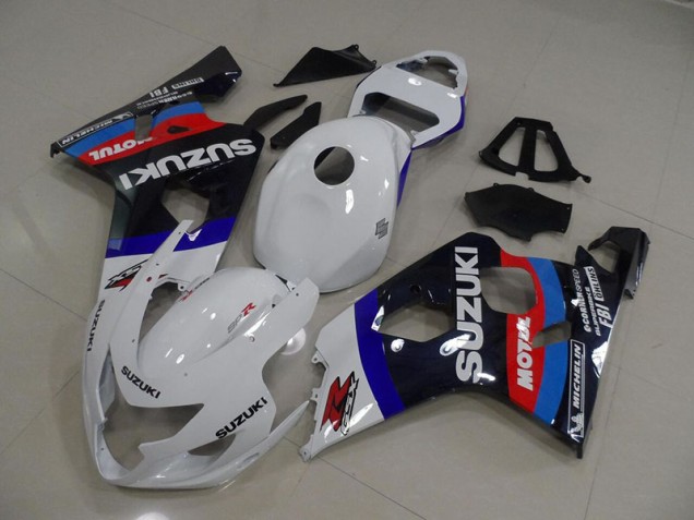 Carenado Moto GSXR 750 K4 2004-2005 - Blanco Azul Motul Carenado Moto GSXR 750 K4 2004-2005 - Blanco Azul Motul