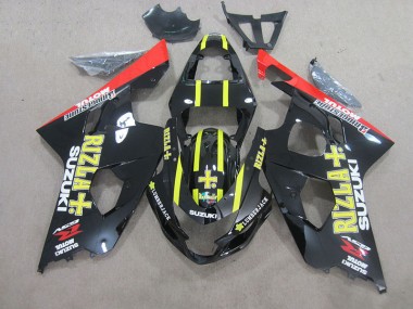 Carenado Moto GSXR 750 K4 2004-2005 - Negro Amarillo Rizla
