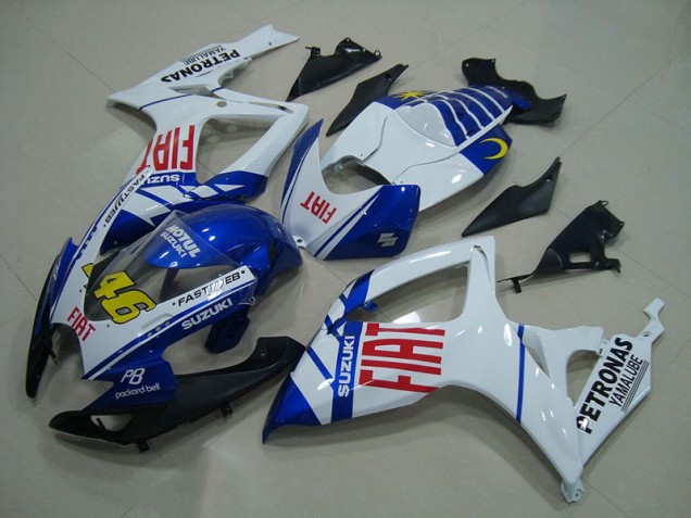 Carenado Moto GSXR 750 K6 2006-2007 - Azul Blanco Fiat 46