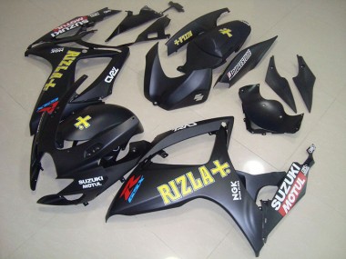 Carenado Moto GSXR 750 K6 2006-2007 - Negro Amarillo Rizla