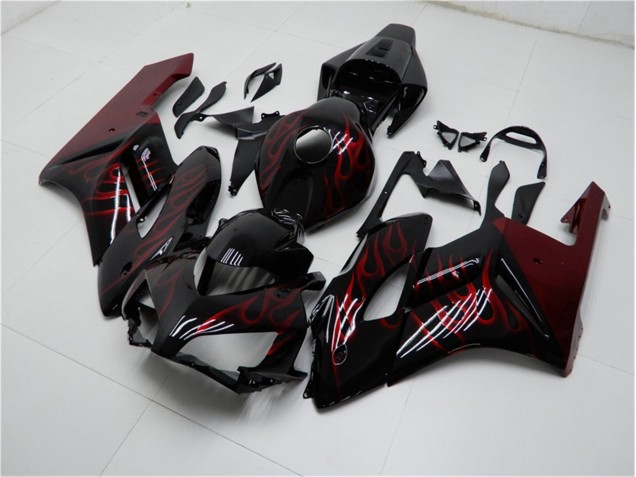 Carenado Moto & Plástico CBR 1000 RR 2004-2005 - Rojo Negro Carenado Moto & Plástico CBR 1000 RR 2004-2005 - Rojo Negro