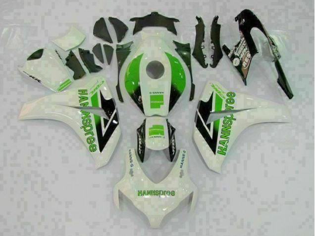 Carenado Moto & Plástico CBR 1000 RR 2008-2011 - Verde Blanco Carenado Moto & Plástico CBR 1000 RR 2008-2011 - Verde Blanco