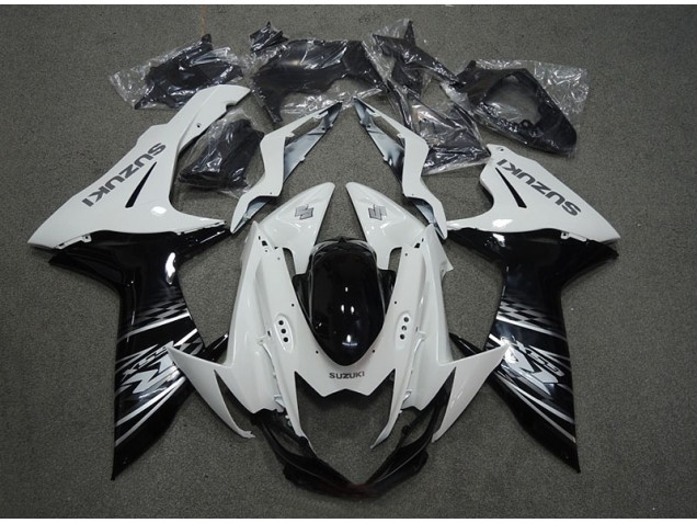 Carenado Moto & Plástico GSXR 750 K11 2011-2021 - Blanco Negro Carenado Moto & Plástico GSXR 750 K11 2011-2021 - Blanco Negro