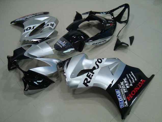 Carenado Moto & Plástico VFR 800 2002-2013 - Plata Repsol Carenado Moto & Plástico VFR 800 2002-2013 - Plata Repsol