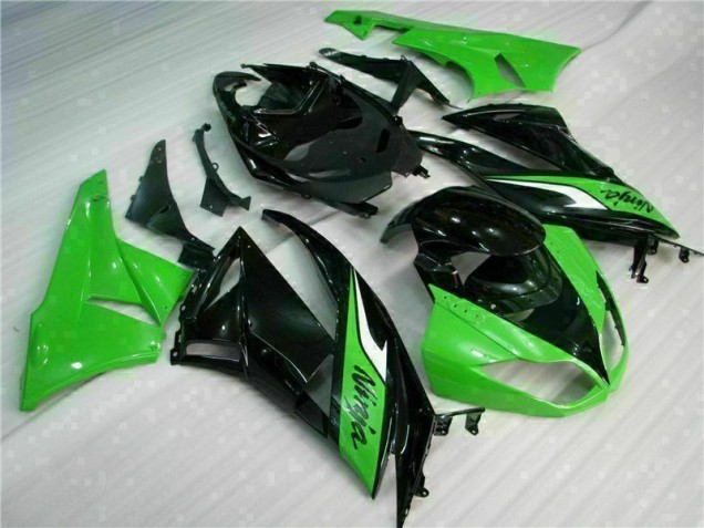 Carenado Moto & Plástico ZX6R 2009-2012 - Negro Verde Carenado Moto & Plástico ZX6R 2009-2012 - Negro Verde
