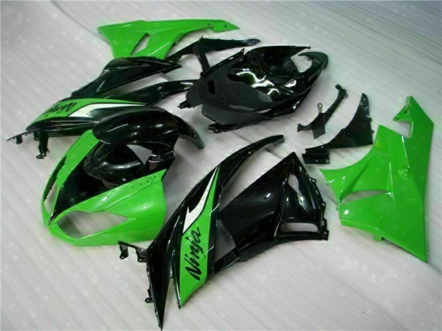 Carenado Moto & Plástico ZX6R 2009-2012 - Negro Verde Carenado Moto & Plástico ZX6R 2009-2012 - Negro Verde
