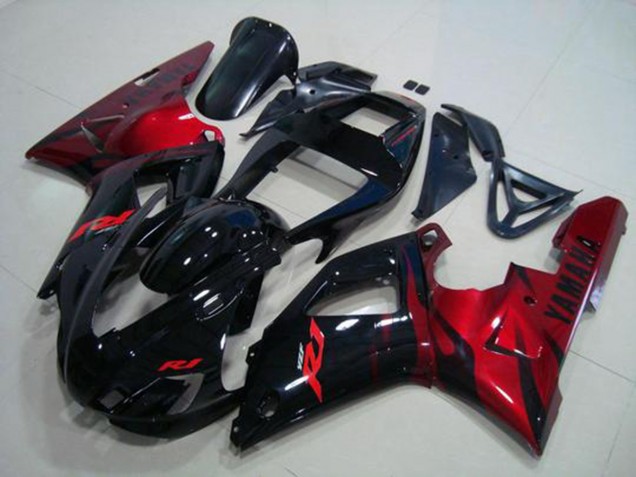 Carenado Moto R1 1998-1999 - Negro Rojo Carenado Moto R1 1998-1999 - Negro Rojo