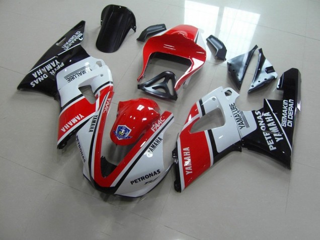 Carenado Moto R1 2000-2001 - Rojo Blanco Yamalube Carrera Carenado Moto R1 2000-2001 - Rojo Blanco Yamalube Carrera