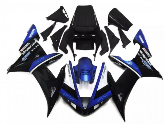 Carenado Moto R1 2002-2003 - Azul Negro Carenado Moto R1 2002-2003 - Azul Negro
