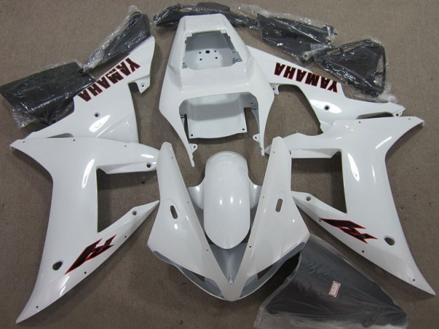 Carenado Moto R1 2002-2003 - Blanco Negro Carenado Moto R1 2002-2003 - Blanco Negro