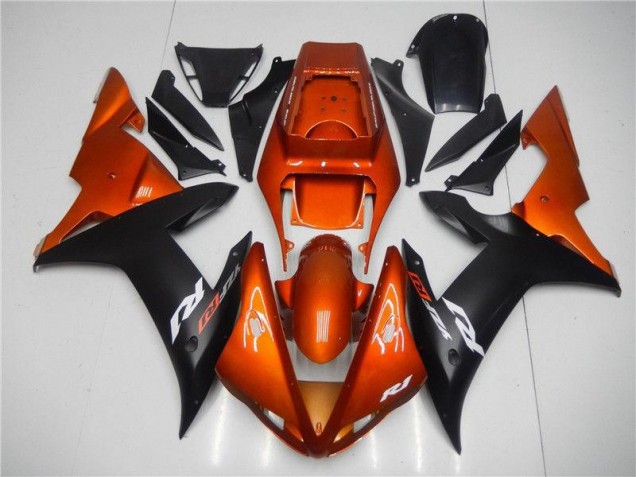 Carenado Moto R1 2002-2003 - Naranja Negro Carenado Moto R1 2002-2003 - Naranja Negro
