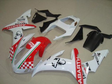 Carenado Moto R1 2002-2003 - Rojo Blanco Bandera