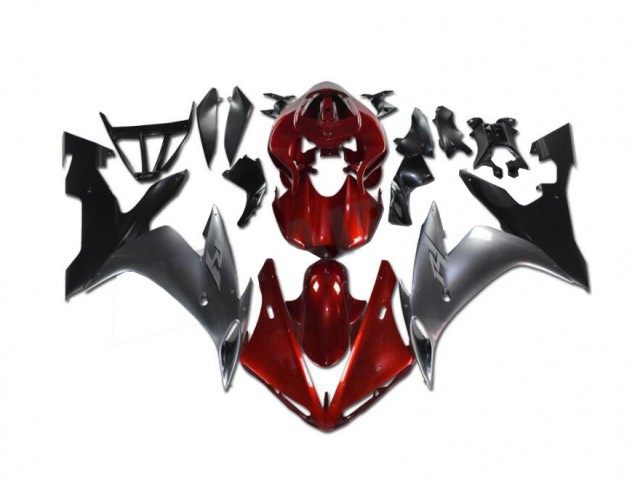 Carenado Moto R1 2002-2003 - Rojo Gris Negro Carenado Moto R1 2002-2003 - Rojo Gris Negro