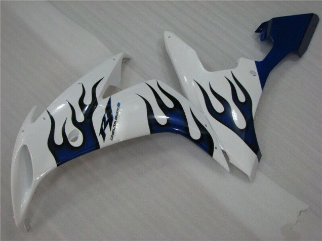 Carenado Moto R1 2004-2006 - Blanco Azul Llama Carenado Moto R1 2004-2006 - Blanco Azul Llama