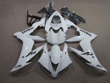 Carenado Moto R1 2004-2006 - Blanco Negro Calcomanía