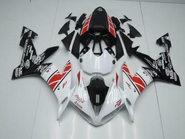 Carenado Moto R1 2004-2006 - Blanco Negro Pegatinas