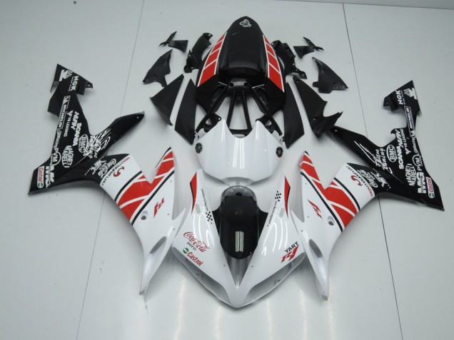 Carenado Moto R1 2004-2006 - Blanco Negro Pegatinas Carenado Moto R1 2004-2006 - Blanco Negro Pegatinas