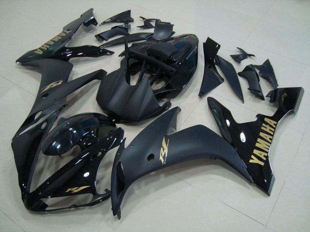 Carenado Moto R1 2004-2006 - Negro Mate Oro Carenado Moto R1 2004-2006 - Negro Mate Oro