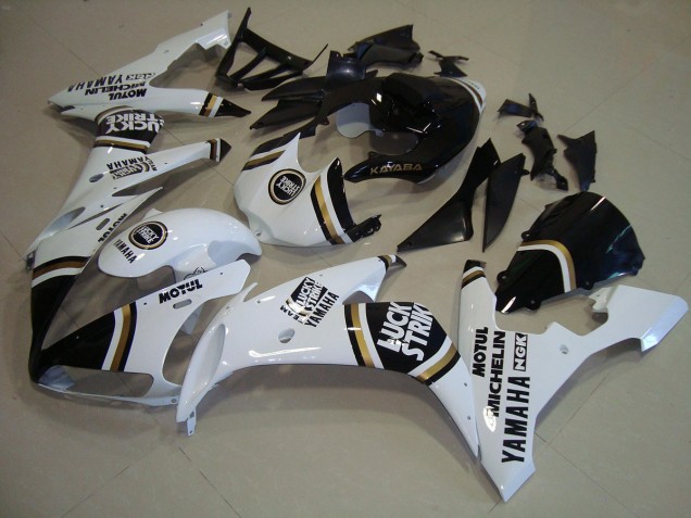 Carenado Moto R1 2004-2006 - Negro Oro Blanco Carenado Moto R1 2004-2006 - Negro Oro Blanco