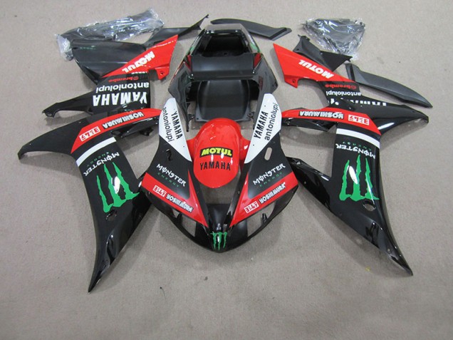 Carenado Moto R1 2004-2006 - Rojo Blanco Negro Motul Carenado Moto R1 2004-2006 - Rojo Blanco Negro Motul
