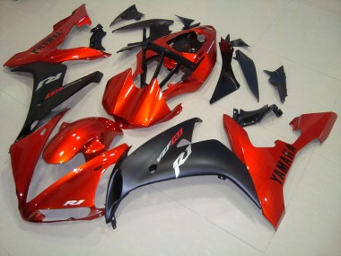 Carenado Moto R1 2004-2006 - Rojo Negro Mate