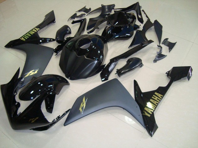 Carenado Moto R1 2007-2008 - Negro Mate Oro Carenado Moto R1 2007-2008 - Negro Mate Oro