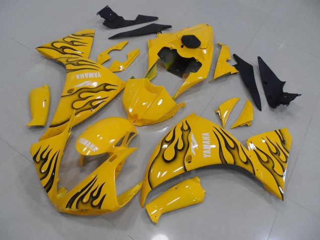 Carenado Moto R1 2009-2011 - Amarillo Negro Llama Carenado Moto R1 2009-2011 - Amarillo Negro Llama