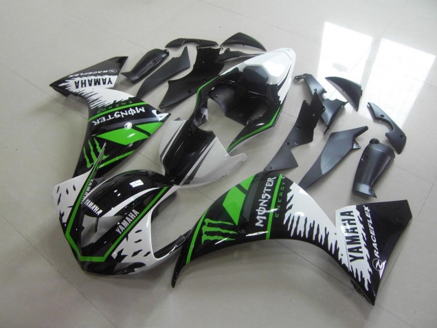 Carenado Moto R1 2009-2011 - Blanco Verde Monster Carenado Moto R1 2009-2011 - Blanco Verde Monster