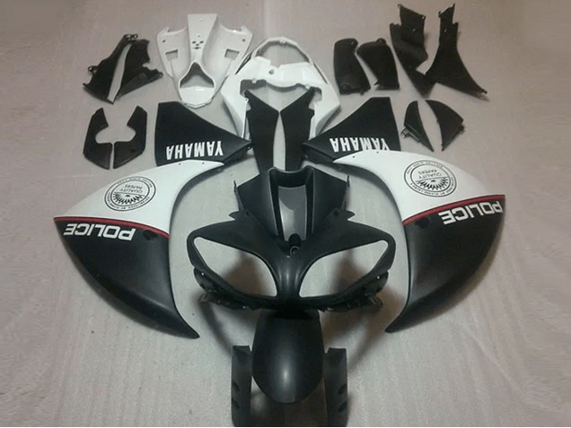 Carenado Moto R1 2009-2011 - Negro Mate Blanco Carenado Moto R1 2009-2011 - Negro Mate Blanco