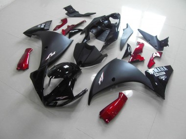 Carenado Moto R1 2009-2011 - Negro Mate Rojo
