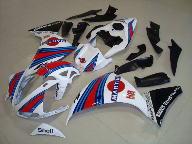 Carenado Moto R1 2012-2014 - Blanco Negro Martini Carenado Moto R1 2012-2014 - Blanco Negro Martini
