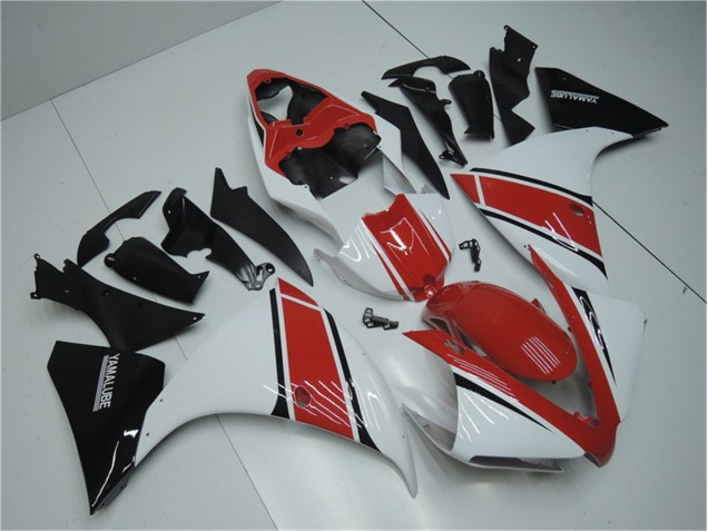 Carenado Moto R1 2012-2014 - Blanco Rojo Negro Carenado Moto R1 2012-2014 - Blanco Rojo Negro