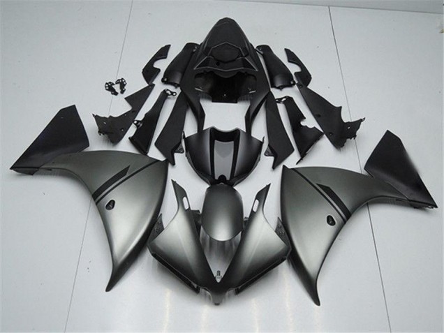 Carenado Moto R1 2012-2014 - Mate Gris Negro Carenado Moto R1 2012-2014 - Mate Gris Negro