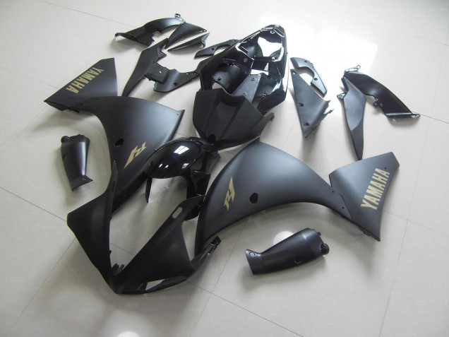 Carenado Moto R1 2012-2014 - Negro Mate Oro Pegatinas Carenado Moto R1 2012-2014 - Negro Mate Oro Pegatinas