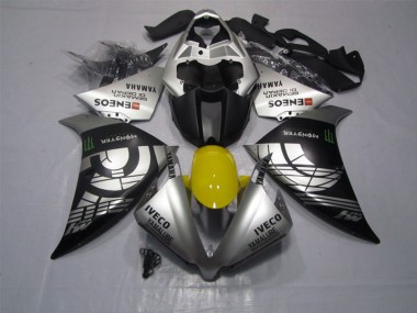 Carenado Moto R1 2012-2014 - Negro Plata Iveco Yamalube Monster
